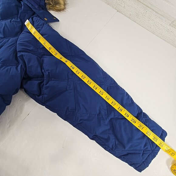 LANDS END Goose Down Puffer Jacket Blue Quilted Full Zip WOMEN'S PLUS SIZE 3X - Picture 15 of 16